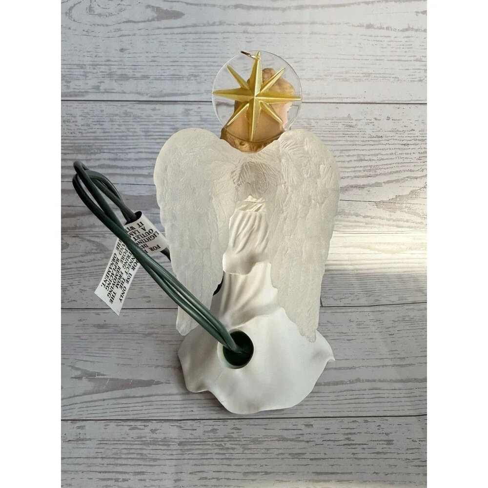 Vintage 1997 Hallmark Keepsake Glowing Angel Magic Lighted Christmas Ornament